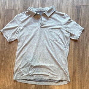 Vuori Light Gray Polo Shirt